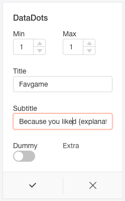 Screenshot of the subtitle field containing an explanation tag.