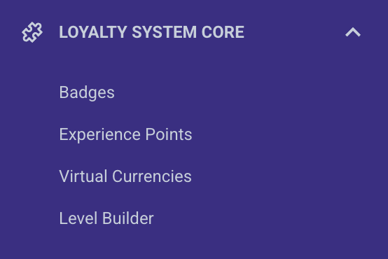 Loyalty System Core menu.png